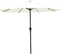 Outdoor Garden Parasol Umbrella | 2.7m |with Crank/Round/UV Protection/Anti-Light Rain, Compact Sun Shadease