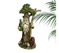 Outdoor Garden Statue Fairy Anti-Tip - Weather-Resistant Ornament Tree Face
