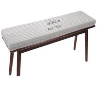Outdoor Garden Swing Cushion Pad - 3 Seater Bench Chair Cushion for Dining & Porch - 8 cm Thick Velvet for Indoor & Backyard Rattan Hammock - 180 x 45 cm Square/Round