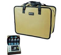 Outdoor Gear Storage - Camping Stove Carry Bag for RV Travel | 600D Oxford Cloth with Layer Design, Air Organizer, Picnic Party Case, Mud Color, Water Resistant