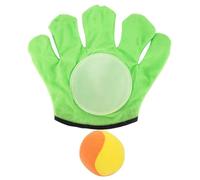 Outdoor Gloves Catch Ball Toy - Premium Catch Paddle Pair, High Grip Suction Elastic Ball Included, Comfortable Wrist Fastener Build, Active Toss Training Play Equipment | Ideal for Family Kid