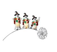 Outdoor Halloween Ghost Stake - Metal Art Sculpture Decorative Yard Stake