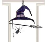 Outdoor Halloween Window, Decor Pumpkin Scarecrow, Ornament Multiuse