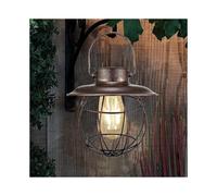 Outdoor Hanging Solar Lantern with Hook, Vintage LED Solar Garden Light, Steel Cage, IP65 Waterproof, Cordless Rechargeable for Garden Patio Courtyard