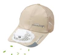 Outdoor Hat with Fans - USB Charging Baseball Cap, Quick-Drying Headwear with 3-Speed Fan Control and Digital Display, Cooling Sport Accessory For Travel, Camping, Fishing, Cycling and Hiking
