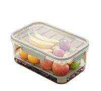 Outdoor Ice Preservation Box, Ice Chilled Snack Organizer Box, Airtight Fruit Storage Containe for Camping Picnic and Outdoor(Green)