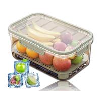 Outdoor Ice Preservation Box,Kitchen Refrigerator Storage Box,for Camping Picnic (Green)