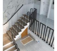Outdoor ils - Barandilla de escalera en forma de U de 30 a 110 cm, hierro forjado para escaleras modernas, barandilla de metal para villas, balcones, pasillos, jardines, duradera y elegante