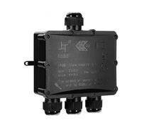 Outdoor IP68 Waterproof Junction Box - 4 Way Larger Cable, Electrical Junction Box Connector for Cable 4 to 14mm, ABS + PVC