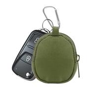 Outdoor Key Holder - Compact Organizer Pouch, Durable Polyester, Carabiner Clip | Portable Pouch for Camping, Verde, Fare riferimento alla descrizione, Consulte la descripción