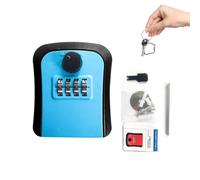 Outdoor Key Vault - 3,54 x 2,95 x 1,3 pulgadas Keys Safe Storage for Outside, Security Lock Boxes, Outdoor Key Safe | and Weatherproof Accessories to Keys (negro, rojo, gris, azul)