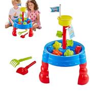 Outdoor Kids Sand and Water Table with PC Material, Activity Center for Girls and Boys, Interactive Backyard Toy Station for Beach Patio Lawn Garden Fun, Ideal for Summer Sensory Exploration