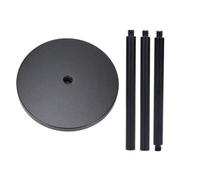 Outdoor Lantern Bracket Portable Desktop Lamp Stand Aluminum Alloy | Tenedor de luz para acampar con base de 6,8 cm y altura de poste ajustable para acampar