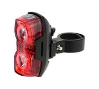 Outdoor LED Bike Tail Light Bike Rear Lamp or Tail Warning Red Light Has 2 LED Lights Powered by Two AAA Batteries