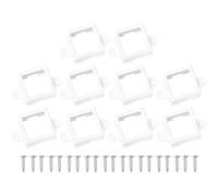 Outdoor LED Light Mount - 10 Pieces LED Lamp Strip Bracket Fixing Fixture Kit, Protective Cover Design Light Mounting Bracket, Mount For Gov-ee Lights H 705 Strip Clip Holder Fixtures For Garden Pati