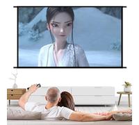 Outdoor Movie Screen 16:9 Foldable Ambient Light Resistant 4K Projection Screen with Soft Light Technology, Durable Portable Screen for Fun Offices Education Conference Room Presentations Public Displ