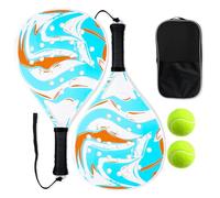 Outdoor Paddle Racket - Beach Paddle Racket Set, Portable Paddles with Sturdy Design, Paddleboard Rackets Set, Sports Game Accessory, Women Kids Adults Paddles for Practice Park School Vacation