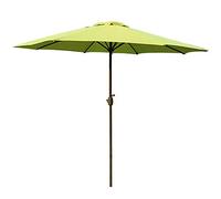 Outdoor Parasol Garden Patio Umbrella | 2.7m| Crank/Tiltable/Round/UV Protection For Beach/Gazebo/Balcony/Terrace/Coffe