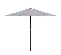 Outdoor Parasol Garden Patio Umbrella | 2.7m| Crank/Tiltable/Round/UV Protection For Beach/Gazebo/Balcony/Terrace/Coffe