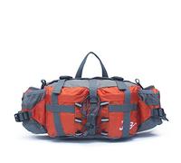 Outdoor Peak Unisex Nylon impermeable Cinturón Bolsa de viaje mochila Messenger Bag - Riñonera Mochila de viaje bolsa de deporte Senderismo Bicicleta Snowboard Plus hombro, color Naranja - naranja, tamaño talla única