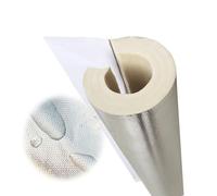 Outdoor Pipe Insulation from Freezing, Self Adhesive Pre Slit Tubular with Aluminum Foil, 30 mm THK Foam Tubing for Water Pipe, Plumbing, Irrigation(43.0mm x 30mm Thick)