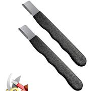 Outdoor Portable Dual-Purpose Whetstone, Garden Tool Sharpener for Pruners, Pocket Blade Sharpener for Loppers and Gardening Pruner (2Pcs Black)