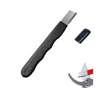 Outdoor Portable Dual-Purpose Whetstone, Immediatelk Multipurpose Garden Tool Blade Sharpener for Knife, Whetstone, for Gardening Pruner Loppers Pruning Shears (Black*1)