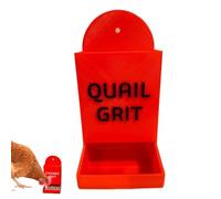 Outdoor Poultry Feeder, Innovative Coop Feeder with Grit Dispenser, Animal-Friendly Design for Chickens, Ducks, and Poultry, for Animal Lovers Color WhiteRedBlack