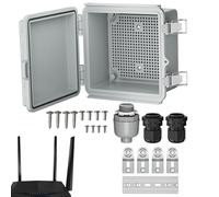 Outdoor Powerers Distribution Box, Outdoor Case Cover IP65 impermeable - Soportes de montaje en pared Carcasa de cable para alumbrado público WiFi Estaciones básicas
