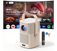 Outdoor Projector with WiFi 6 and Bluetooth, Native 1080P Smart Movie Portable Projector for Inside and Outside