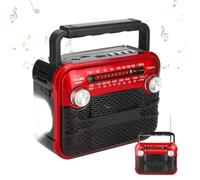 Outdoor Radio- 5.91x3.15x4.72 in Portable Audio, Safety Flashlight, Versatile Rechargeable Radio| Weather Resistant radiowith 3 Brightness Levels for Outdoors Adventure Storms Hiking Camping Travel