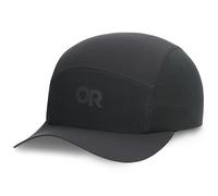 Outdoor Research Swift Gorra ultraligera, resistente al agua, de secado rápido, que absorbe la humedad, transpirable, frágil, cierre de cordón, UPF 30+, color negro liso