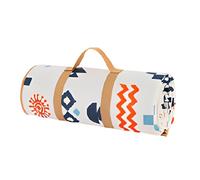 Outdoor Rug - Wide Portable Leisure Spread Pad, Lightweight Adventure Sitting with Sand Proof Layering, Roll Pack Transport Convenience Function, Ideal for Backpacking Vacations Park Relaxing