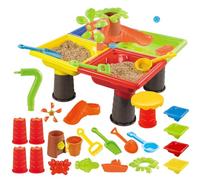 Outdoor Sand Table, Sensory Water Playset, Interactive Activity Center, Durable Construction, Easy Assembly Design, Kid-Friendly Features, Perfect for Backyard, Beach, Camping, Pool, 45x45x35cm