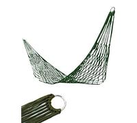 OUTDOOR SAXX Hamaca de paracord, columpio de red, camping, jardín, 2 m x 80 cm, verde oliva