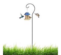 Outdoor Shepherd's Hooks - 24.21 Inch Height Adjustable Bird Feeder Pole,Tall Shepherds Hooks for Outdoor - for Solar Light Wind Chime Garden Plant Birdhouse Lantern Wreath