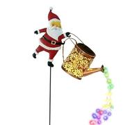 Outdoor Solar Christmas Lights - Santa Claus Ground Stake Lamps, Durablee Weatherproof Holiday Decoration Illuminating Lawn Yard Walkway Landscape Porch Backyard, Perfect for Festive Garden Display