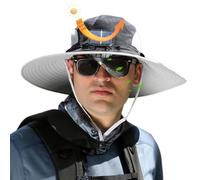 Outdoor Solar Fan Hat, Breathable Sun Bucket For Beach Fishing Hiking