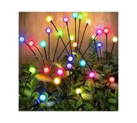 Outdoor Solar Lights, 4 In 1 Solar Fireflies Garden Lights, Led Solar Garden Lights with Remote Control, 8 Light Models, Automatic Timer