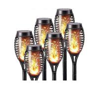 Outdoor Solar Lights - 6 Pack Waterproof Solar Torch Light Solar Flickering Flame for Decor Garden Patio Paths null none -Sy
