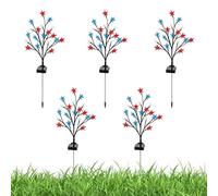Outdoor Solar Pathway Light - 15x70cm Solar Flag Light Set, Dusk To Dawn Waterproof 8 Effect Garden Lights, Sun Flag Lights For Yard Patio Driveway Backyard Home