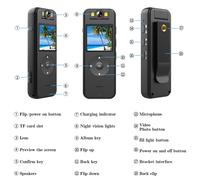 Outdoor Sports, Cycling, Small Household Camera, Wearable Police On-Si