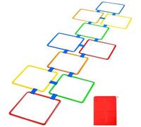 Outdoor Squares Game Motor Skills - Outdoor Play Squares Rings for Boys Gym
