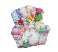 Outdoor Stuffed Animal, Bean Bag Storage, Clear Plush Toy, Organizer | Bean Bag for Stuffed Animals Kids Boys Girls Bedroom Nursery Playroom Living Room