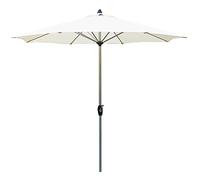 Outdoor Sun Block Umbrella with 8 Metal Support Ribs Crank Lift Market Deck Barbecue Bar Garden Shade Umbrella