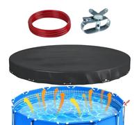 Outdoor Swimming Pool Cover Round UV Resistant Dustproof Waterproof Guard, | Waterproof Dustproof Swimming Pool Cover Round UV Resistant Guard, Outdoor Pool Cover for Swim Lake River Garden Backyard
