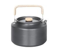 Outdoor Tea Pot, Ergonomic Metal Camping, 5,91 x 3,15 in Lightweight Small Kettle, Handle de silicona portátil, Compact Boiling Set for Hiking, Picnics, and Adventures