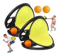 Outdoor Toss Catch Ball Game - Juego de entrenamiento de béisbol estilo béisbol, fácil agarre para las manos | Interactive Play Equipment for Backyard Lawn Family Gathering Outside Pool