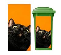 Outdoor Trash Can Stickers | Waterproof Self Adhesive Animal Decal | Large | Large Animal Trash Bin Sticker Decor for Yard Garage Park Backyard Garden Homeowners