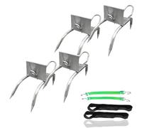 Outdoor Tree-Climbing Anti-Slip Cat Claw Shoes Set, 2025 Upgrade Tree Climbing Spikes, Portable Tree Spikes for Outdoor Activities (Four Claws,Set 2)